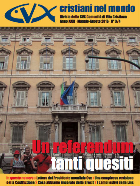 Referendum costituzionale 2016 | copertina Cristiani nel mondo 2-2016