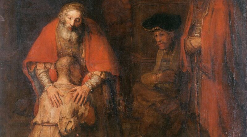 Rembrandt il Ritorno del Figliol prodigo