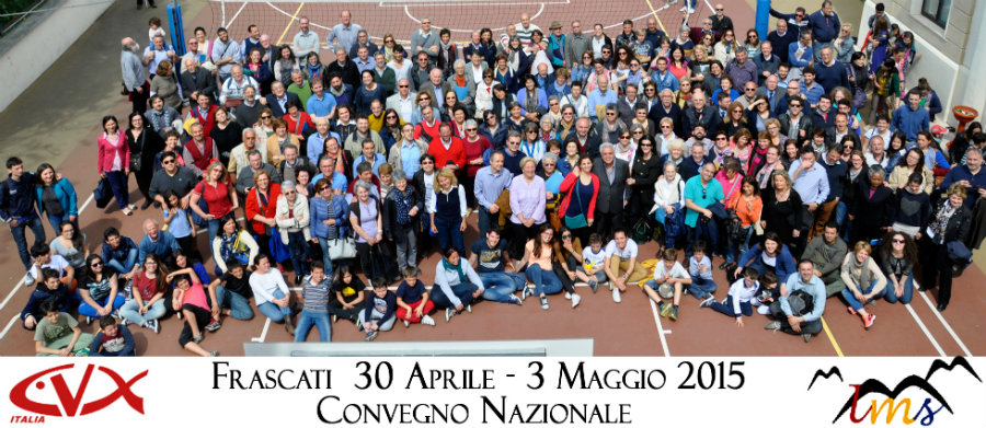 Convegno CvxLms 2015 | Foto di gruppo dopo l'assemblea nazionale di Frascati