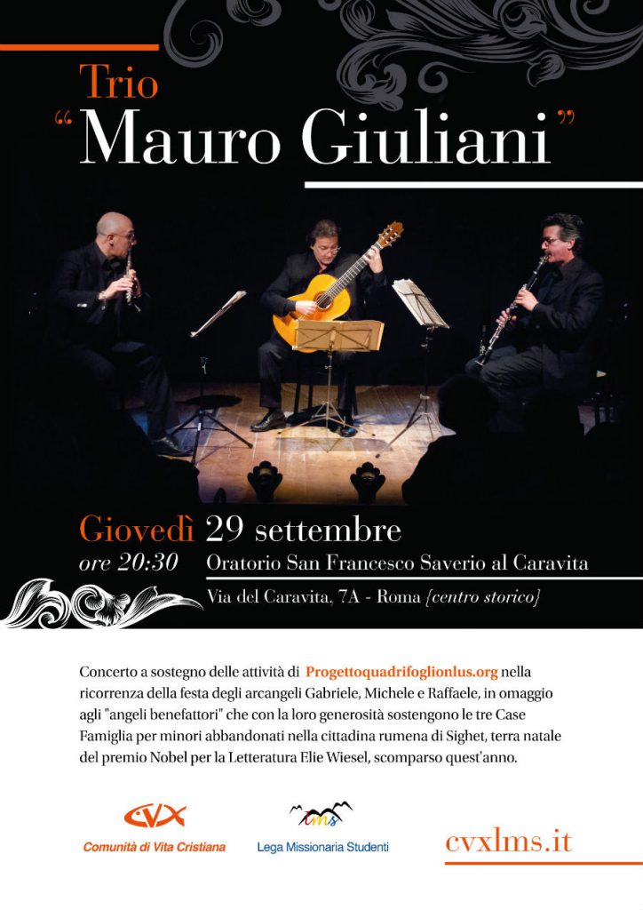 Trio Mauro Giuliani in concerto a Roma